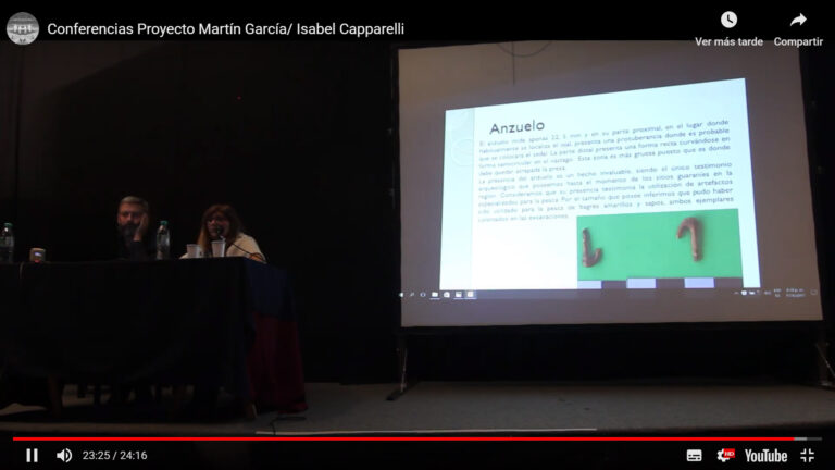 100 años de arqueología en Martín García, Conferencia de Isabel Capparelli