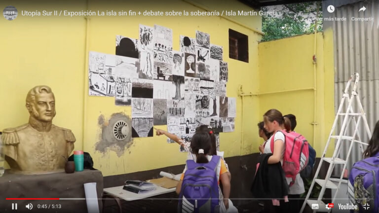 Video de la exposición La isla sin fin, en la escuela de la isla
