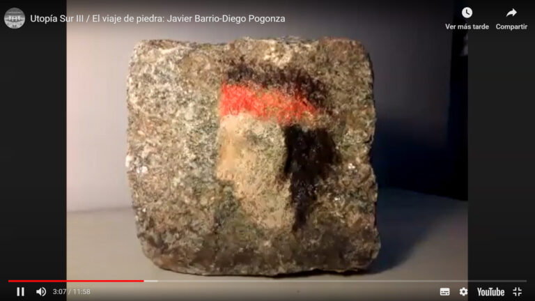 El viaje de piedra, performance online de Javier Barrio y Diego Pogonza
