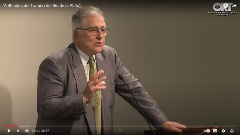 A 40 años del Tratado del Río de la Plata / Dr. Edison González Lapeyre